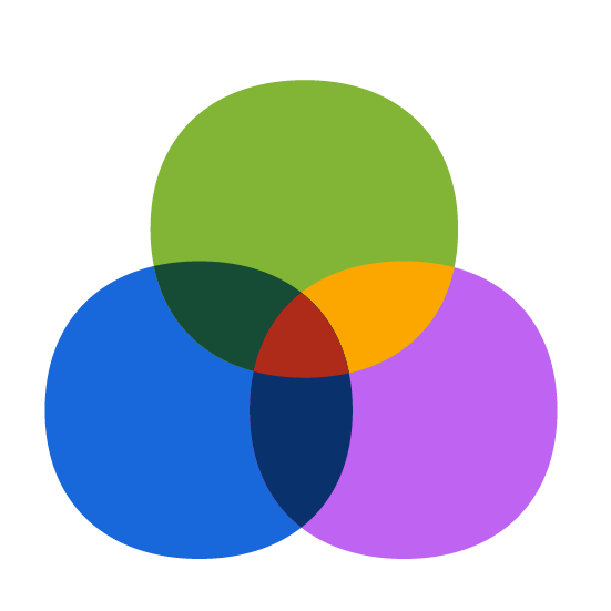 Différents avatars en cercles